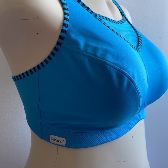 Glamorise Full Figure No Bounce Camisole Wirefree Back Close Sports Bra 42DD - Picture 3 of 6